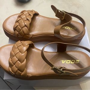 Brown “Soda” Brand Sandals size 7 1/2